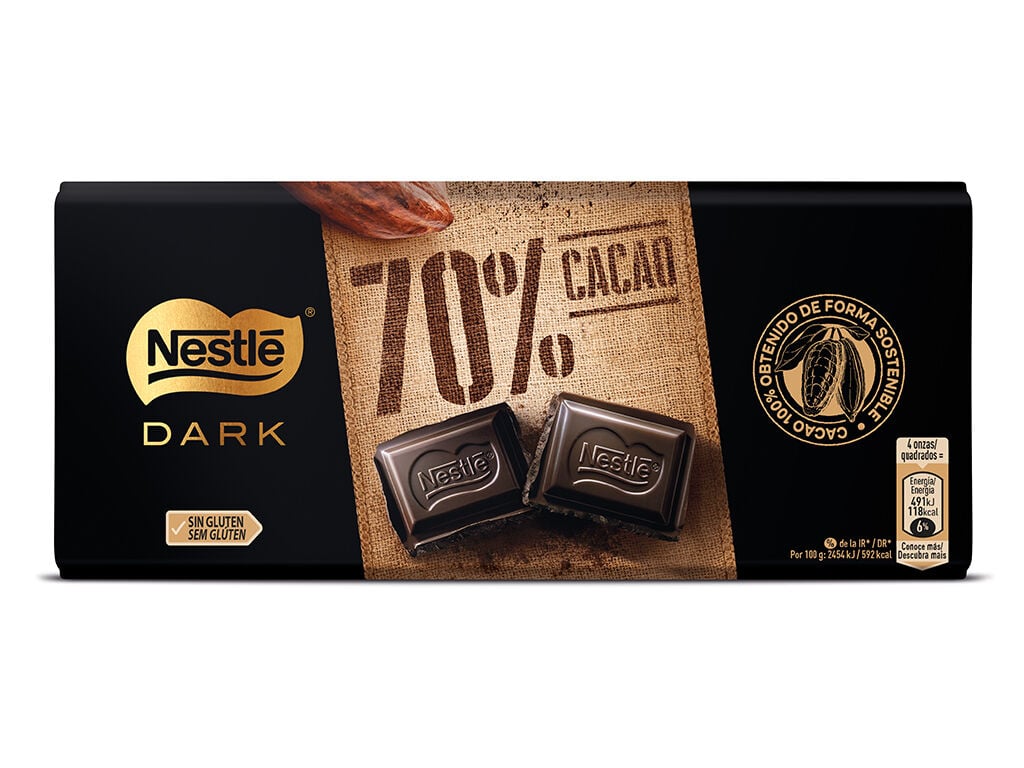 Tablete Nestlé Extrafino 70% Cacau 120g